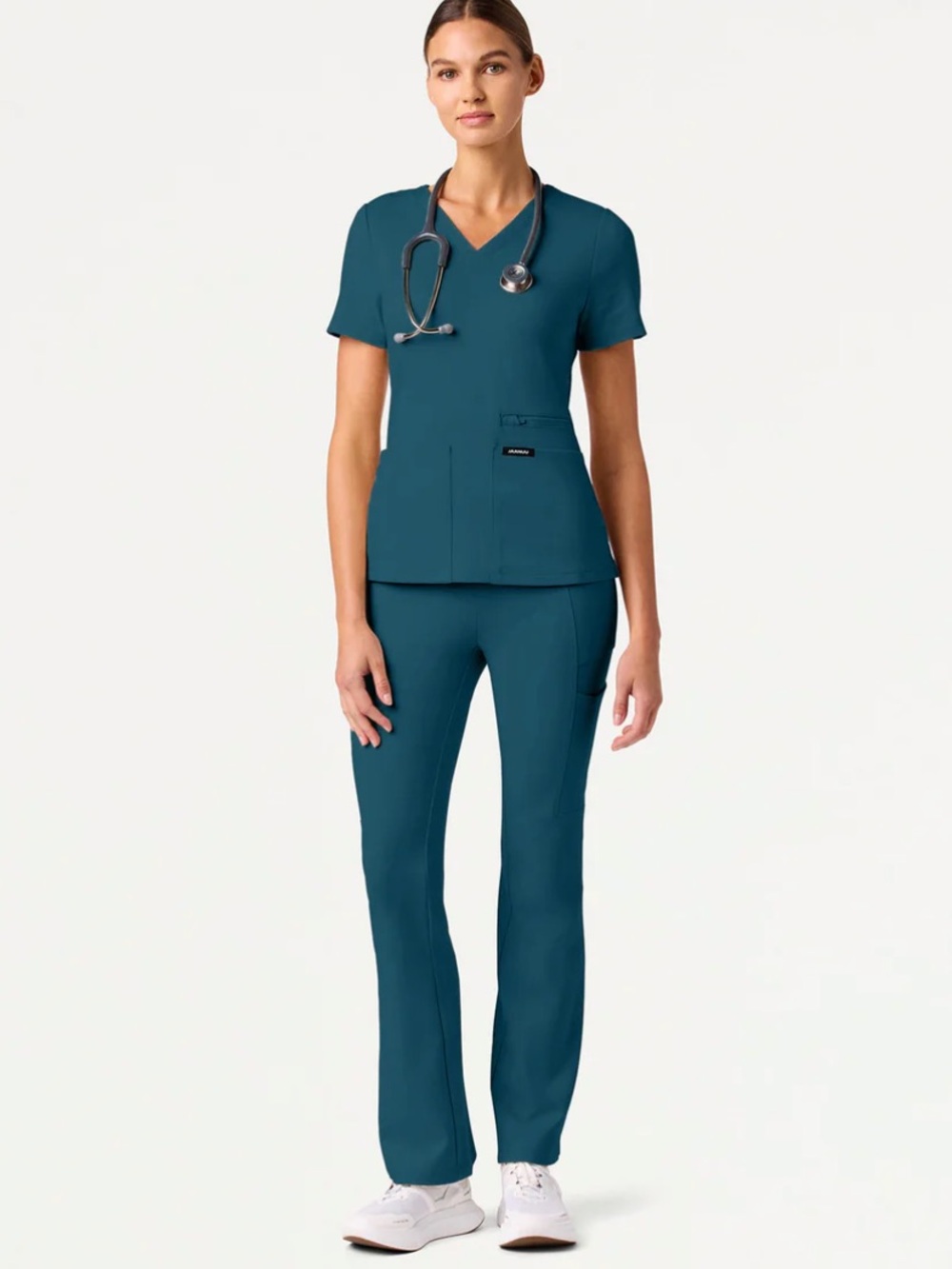 Jaanuu Caribbean Blue Scrub Set